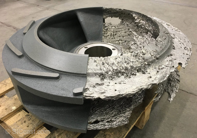 SICcast Half repaired Impeller